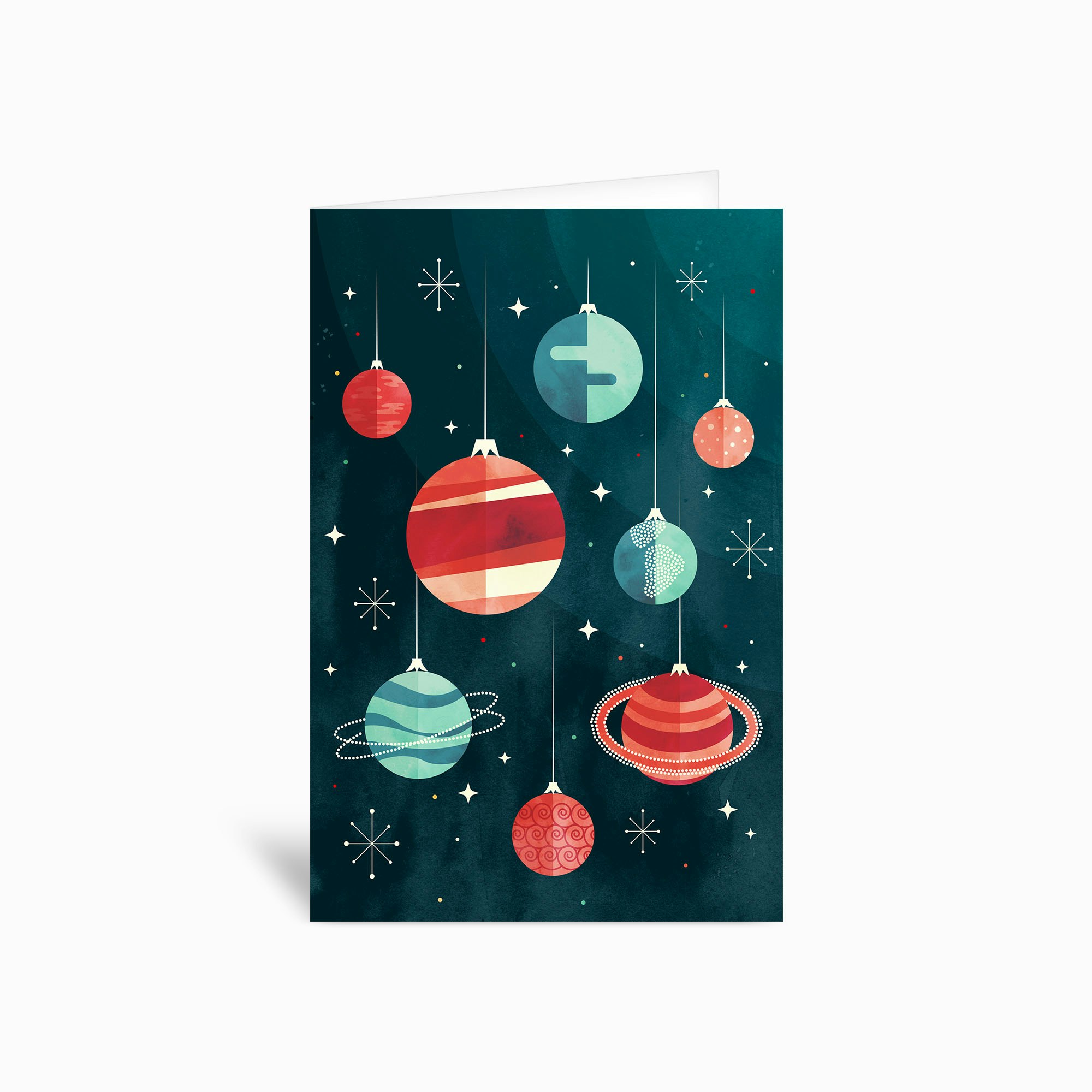 Joy To The Universe Greetings Card by littleclyde Illustration Fy